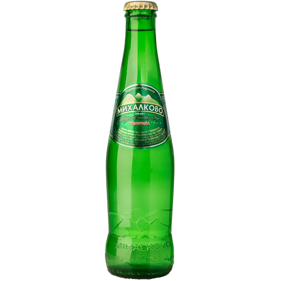 Mihalkovo Sparkling water – glass bottle emballage – 0.300l.