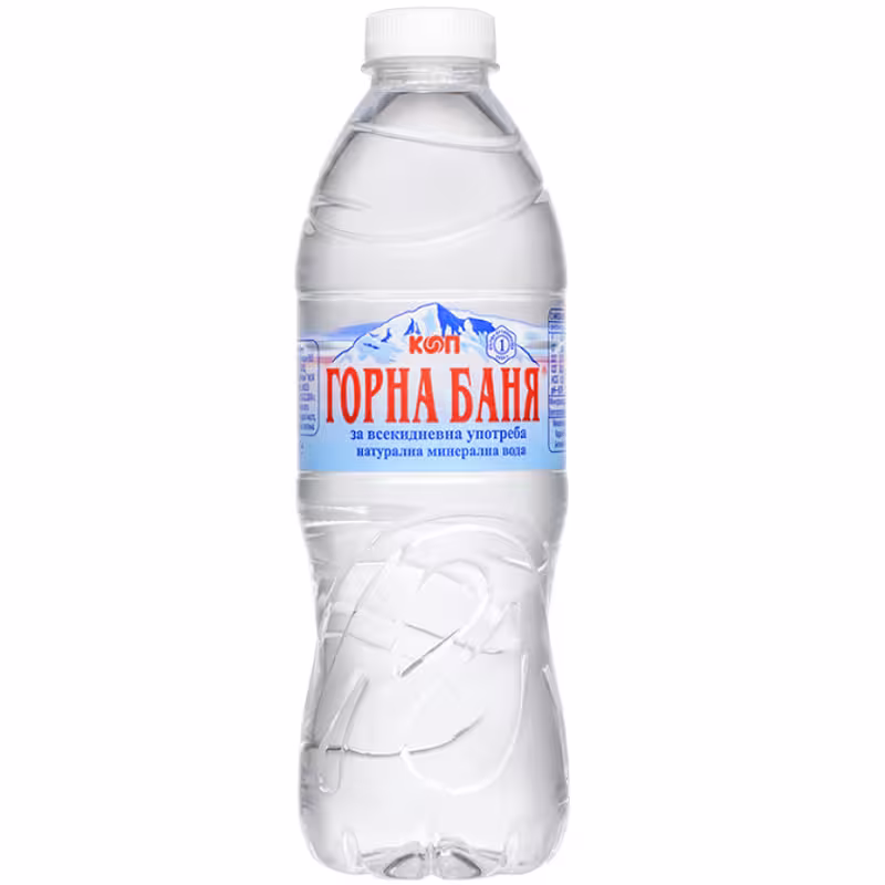 Gorna Bania Mineral water 0.5l. (White label)