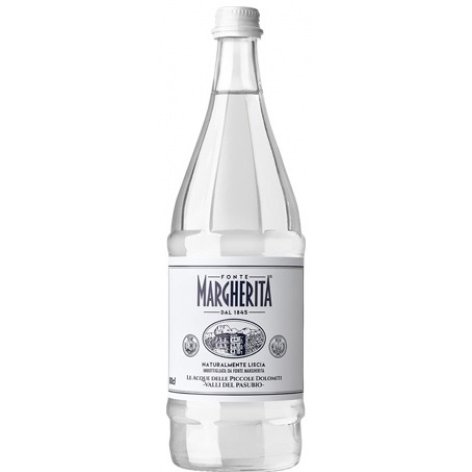 Газирана натурална вода Фонте Маргерита / Fonte Margherita стъклена бутилка - 0.8л.