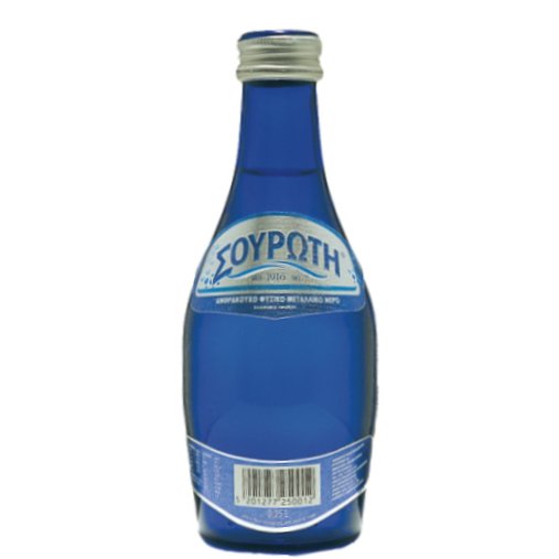 Souroti Sparkling water – glass bottle – 0.25l.