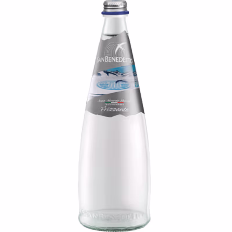 San Benedetto Sparkling water – glass bottle – 0.75l.